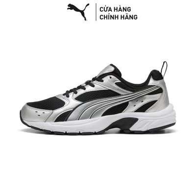Giày Thể Thao PUMA Unisex Milenio Tech LT Black-Silver Màu Đen