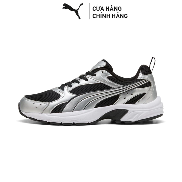 Giày Thể Thao PUMA Unisex Milenio Tech LT Black-Silver Màu Đen