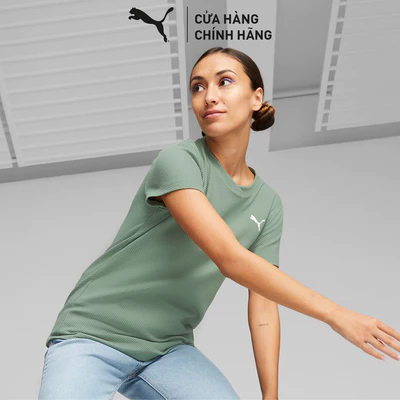 Áo Thun Thời Trang PUMA Nữ HER Structured Tee Eucalyptus Màu Xanh Lá
