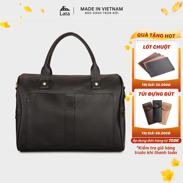 Túi du lịch Lata (Thời trang nam tiện lợi cỡ lỡn - Túi da TR14)