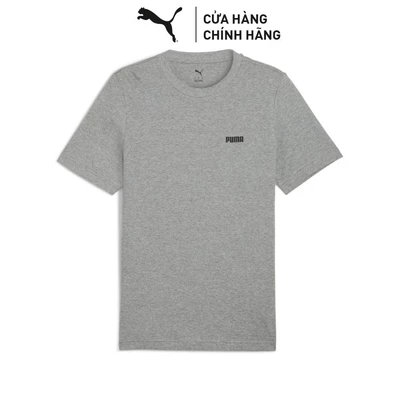 Áo Thun Thời Trang Ngắn Tay PUMA Nam ESS Small Logo Tee Medium Gray Heather Màu Xám
