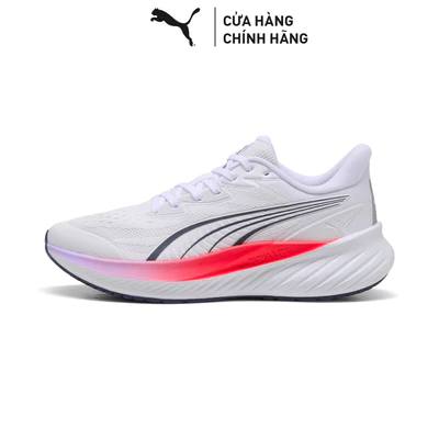 Giày Chạy Bộ PUMA Unisex Pounce Lite 2 Engineered White-Ultra Red-Light Lavender Màu Trắng