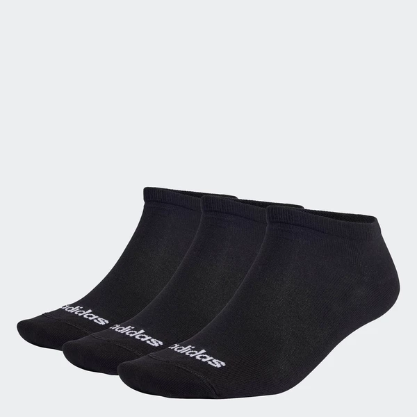 adidas Lifestyle Thin Linear Low-Cut Socks 3 Pairs Unisex Black IC1299