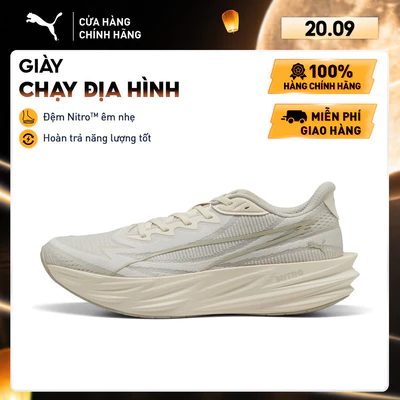 Giày Chạy Bộ PUMA Nam Deviate Pure NITRO Alpine Snow-Warm White Màu Trắng