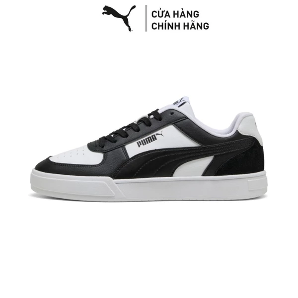 Giày Thời Trang PUMA Unisex Caven Mix White-Black Màu Trắng
