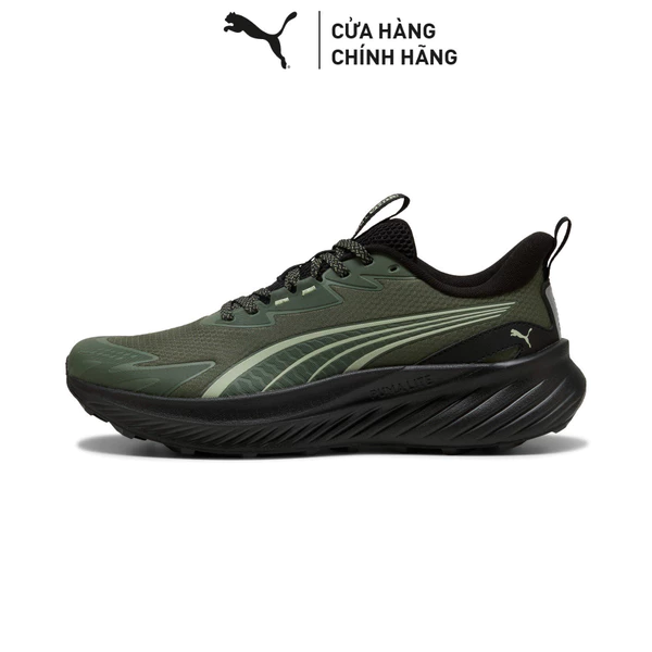 Giày Chạy Bộ PUMA Unisex Pounce Lite 2 Trail Moss Veil-Soft Grass-Black Màu Xanh Lá