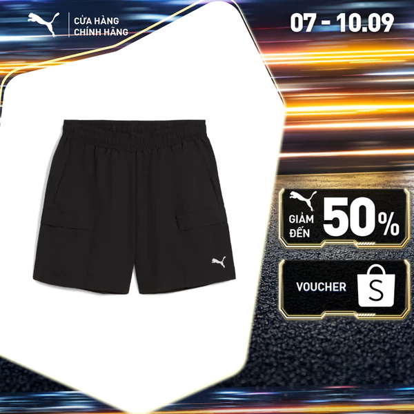 Quần Short Thời Trang PUMA Nam Wardrobe ESS Cargo Black Màu Đen