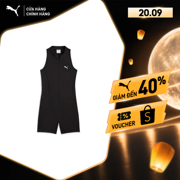 Set Đồ Jumpsuits Thời Trang PUMA Nữ DARE TO Onesie Black Màu Đen