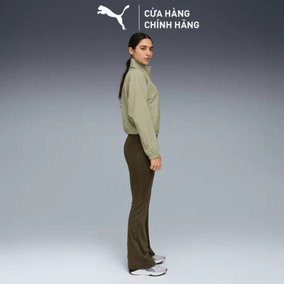 Quần Dài Tập Luyện PUMA Nữ W TAD ESSNTL HW BOOTCUT PANT Dark Olive Màu Xanh Lá
