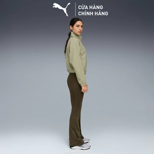 Quần Dài Tập Luyện PUMA Nữ W TAD ESSNTL HW BOOTCUT PANT Dark Olive Màu Xanh Lá