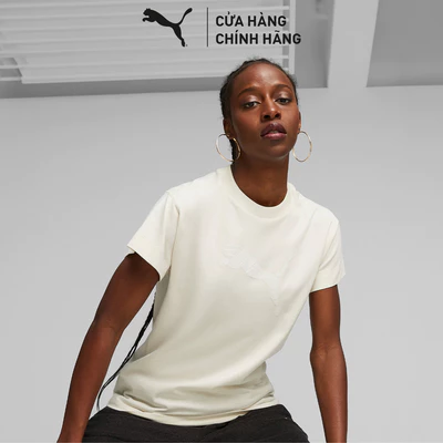 Áo Thun Tay Ngắn Thời Trang PUMA Nữ Sportstyle Core HER Tee Alpine Snow Màu Trắng