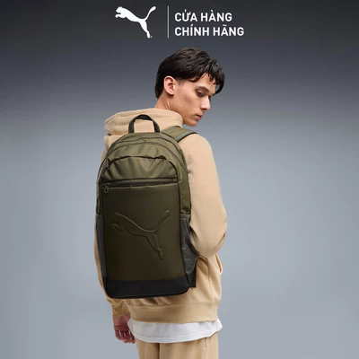 Balo Thể Thao PUMA Unisex BUZZ Backpack Dark Olive Màu Xanh Lá