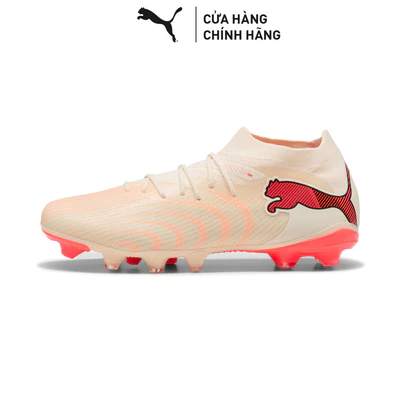 Giày Đá Bóng PUMA Unisex FUTURE 9 MATCH FG/AG Sugared Almond-White-Ultra Red-Black Màu Be