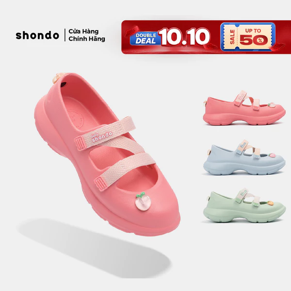 Giày Búp Bê Thể Thao Bé Gái Shondo Ballet Sneaker Dreamie Quai Ngang Mềm Nhiều Màu