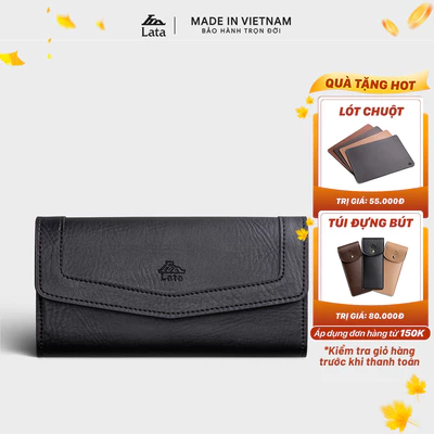 Ví Lata (Thời trang nữ kiểu cầm tay dáng dài - Ví da VN54)
