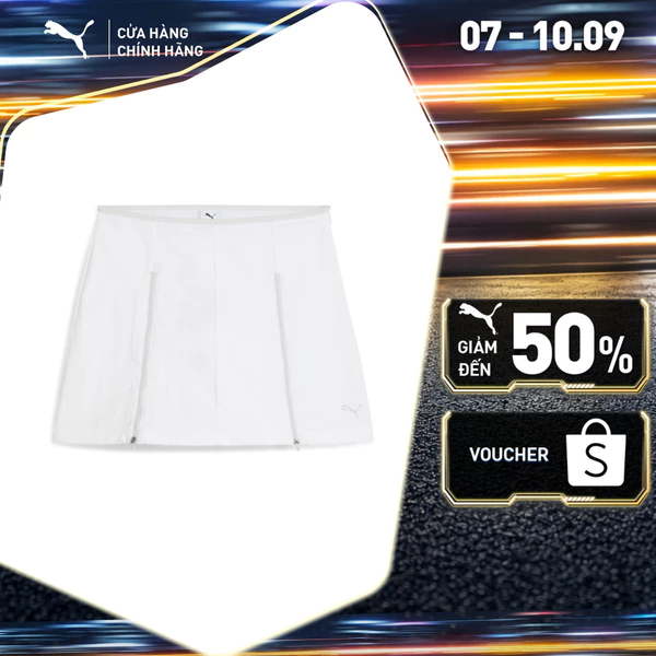 Váy Thời Trang PUMA Nữ DARE TO Zip-Off Woven Skirt White Màu Trắng
