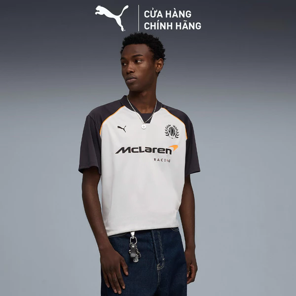 Áo Thun Thể Thao PUMA Nam McLaren Jersey Titan Black Màu Xám