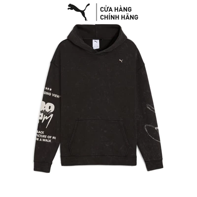 Áo Hoodie Thời Trang PUMA Unisex UNTERGRUND Oversized Black Màu Đen