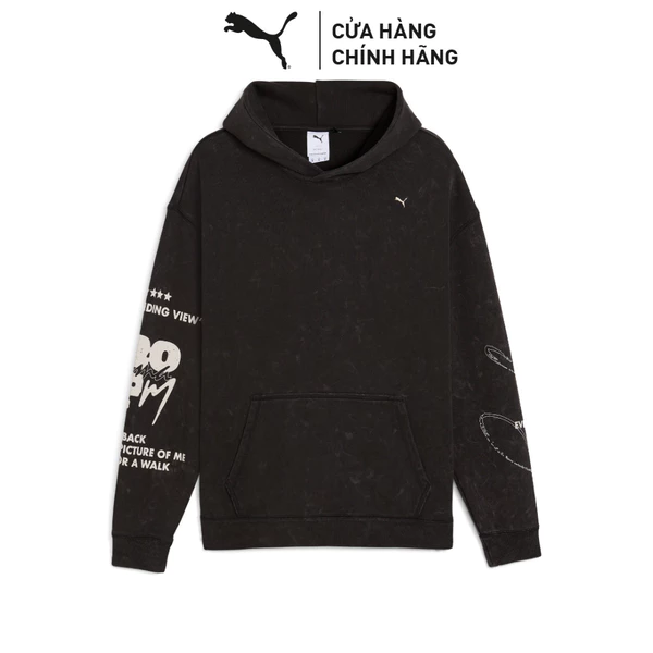 Áo Hoodie Thời Trang PUMA Unisex UNTERGRUND Oversized Black Màu Đen