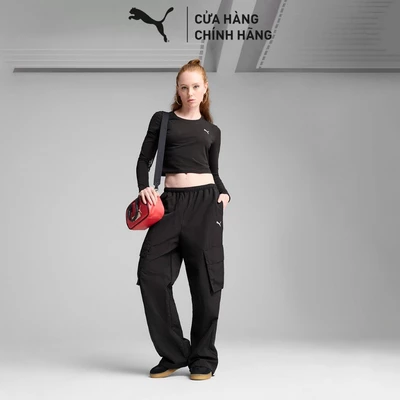 Quần Thời Trang PUMA Nữ Wardrobe ESS Cargo Black Màu Đen