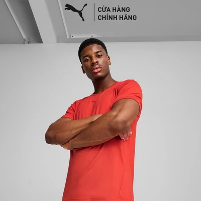 Áo Thun Tập Luyện PUMA Nam M CLOUDSPUN SOFT TEE Red Fire Màu Đỏ