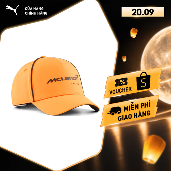 Nón Thời Trang PUMA Unisex McLAREN BB Cap Papaya Màu Cam