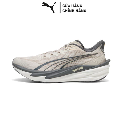 Giày Chạy Bộ PUMA Nam Deviate NITRO 4 Alpine Snow-Slate Sky Màu Trắng
