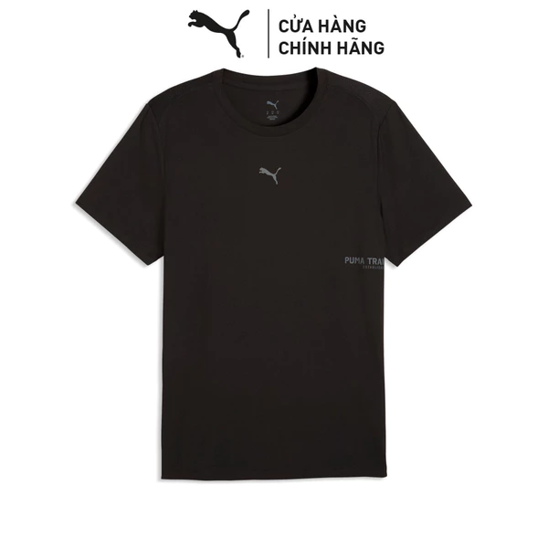 Áo Thun Tập Luyện PUMA Nam M CLOUDSPUN BRANDED TEE Black Màu Đen