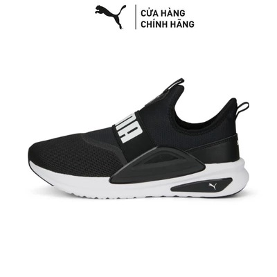Giày Chạy Bộ PUMA Unisex Softride Enzo Evo Slip-On Black- White Màu Đen