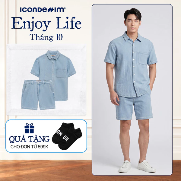 Set Đồ Jean Nam ICONDENIM Lunary Form Boxy SEID0104