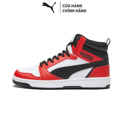 Giày Thời Trang PUMA Unisex Rebound v6 White-Black-For All Time Red Màu Trắng