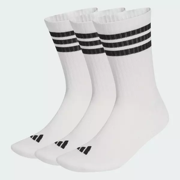 adidas Phong cách sống BỘ 3 ĐÔI TẤT CỔ CAO CÓ ĐỆM 3 GẠCH SPORTSWEAR Unisex trắng JZ0532
