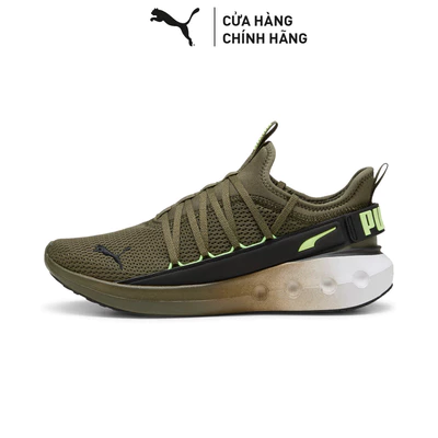 Giày Thể Thao PUMA Unisex Softride Carson Fresh Loden Green-Black-Fizzy Light Màu Xanh Lá