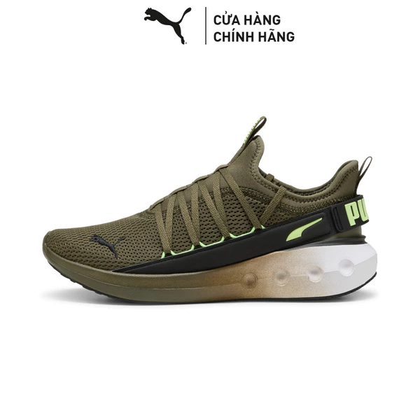 Giày Thể Thao PUMA Unisex Softride Carson Fresh Loden Green-Black-Fizzy Light Màu Xanh Lá