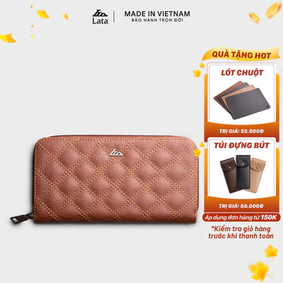 Ví Lata (Thời trang nữ dáng cầm tay dáng dài - Ví da VN59)