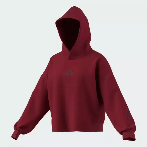 adidas Lifestyle adidas Z.N.E. Hooded Sweatshirt Women Burgundy KC7746