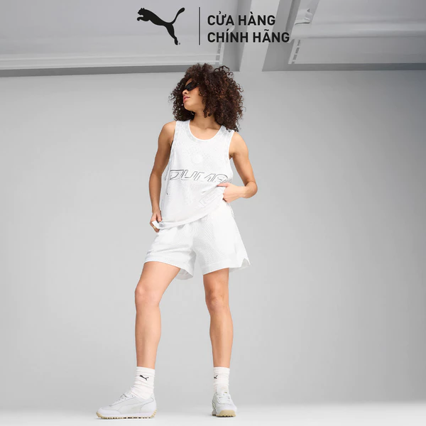 Quần Đùi Thể Thao PUMA Nữ Jer-She Short White Màu Trắng
