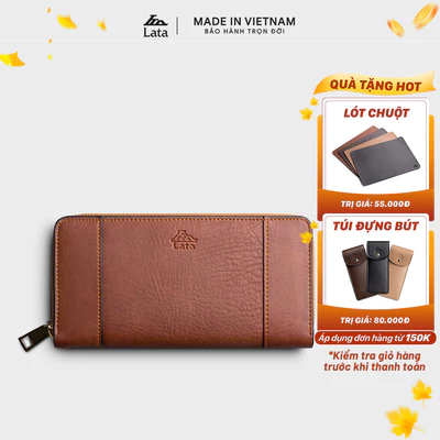 Ví Lata (Thời trang nữ dáng cầm tay dáng dài - Ví da VN70)