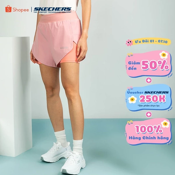 Quần Đùi Thể Thao Nữ Skechers Running Performance Shorts - SP325W293-00DQ Online Sale