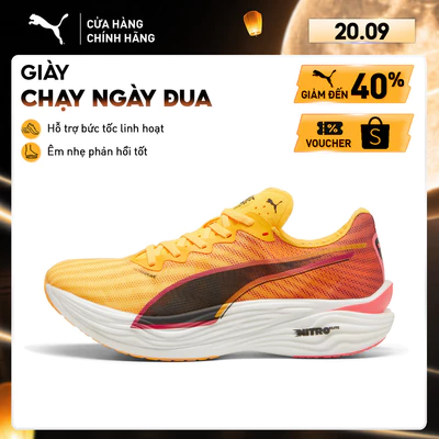 Giày Chạy Bộ PUMA Nam Deviate NITRO Elite 3 Sun Stream-Sunset Glow Màu Cam