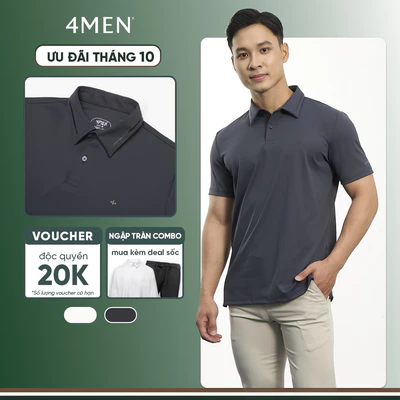 Áo Polo Cool-X In Viền Bo Cổ Form Slimfit PO186 Chỉn Chu, Phong Cách, Dễ Phối Đồ