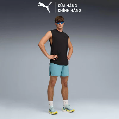 Quần Đùi Chạy Bộ PUMA Nam M DREAMRUN 5 DryCELL Short Baltic Sea Blue Màu Xanh