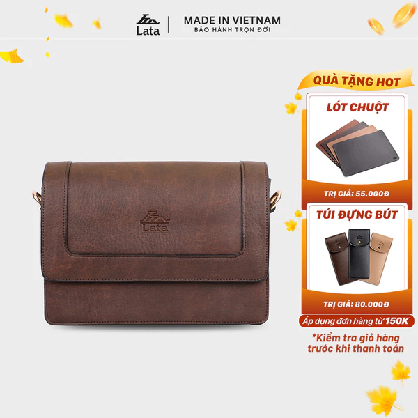 Túi Lata (Thời trang nữ đi chơi cỡ trung - Túi đeo chéo da HN72)