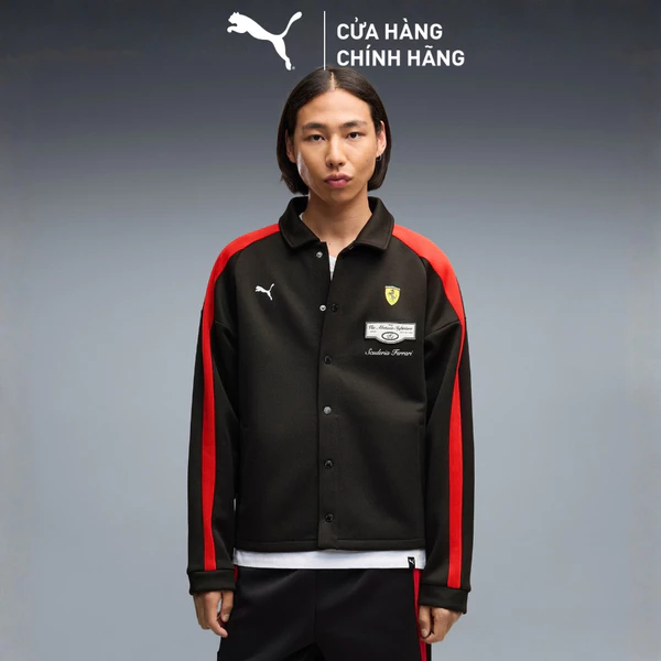 Áo Khoác Thể Thao PUMA Nam Ferrari T7 Track Jkt Black Màu Đen