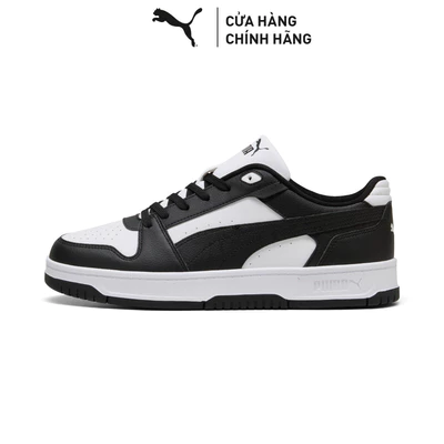 Giày Thể Thao PUMA Unisex Rebound Slam Lo Black-White Màu Đen