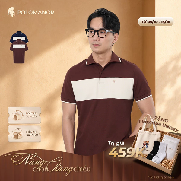 Áo polo nam cao cấp LENIX, BST HOLIDAY SEASON, chất liệu CVC Diamond thanh lịch sang trọng - POLOMANOR