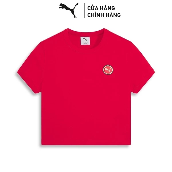 Áo Thun Baby Tee PUMA Nữ GAME ON Graphic SS For All Time Red Màu Đỏ