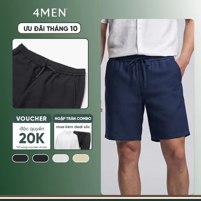 Quần Short Linen Trơn Form Straight QS085 Trẻ Trung, Năng Động, Dễ Phối Đồ
