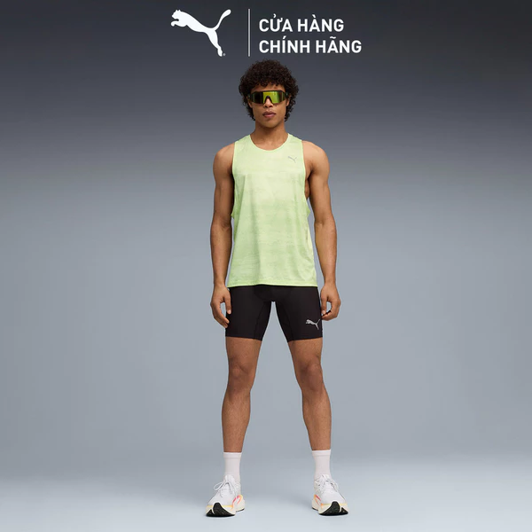 Quần Đùi Chạy Bộ PUMA Nam M LIGHTSPEED 8 HALF TIGHT Black Màu Đen