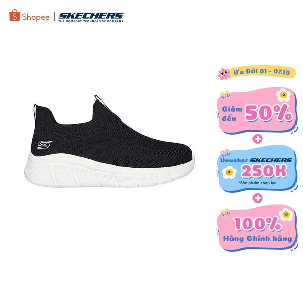Giày Thể Thao Nữ Skechers BOBS Sport B Flex On Order Thường Ngày - 117325-BLK Memory Foam